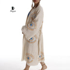 Evil Eye Inspired Blue Caftan - Wholesale Boho Chic Essential